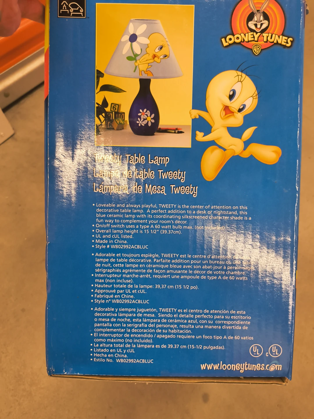 Looney Tunes Tweety Table Lamp - photo 3