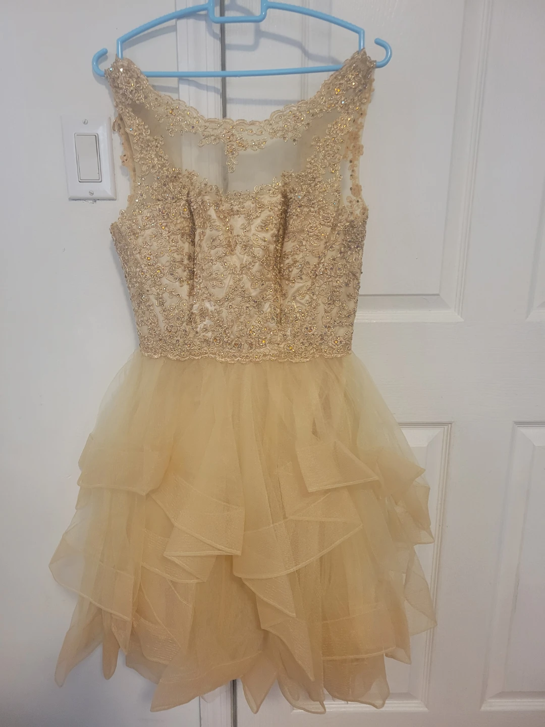 Gold Embellished Formal Dress - photo 3