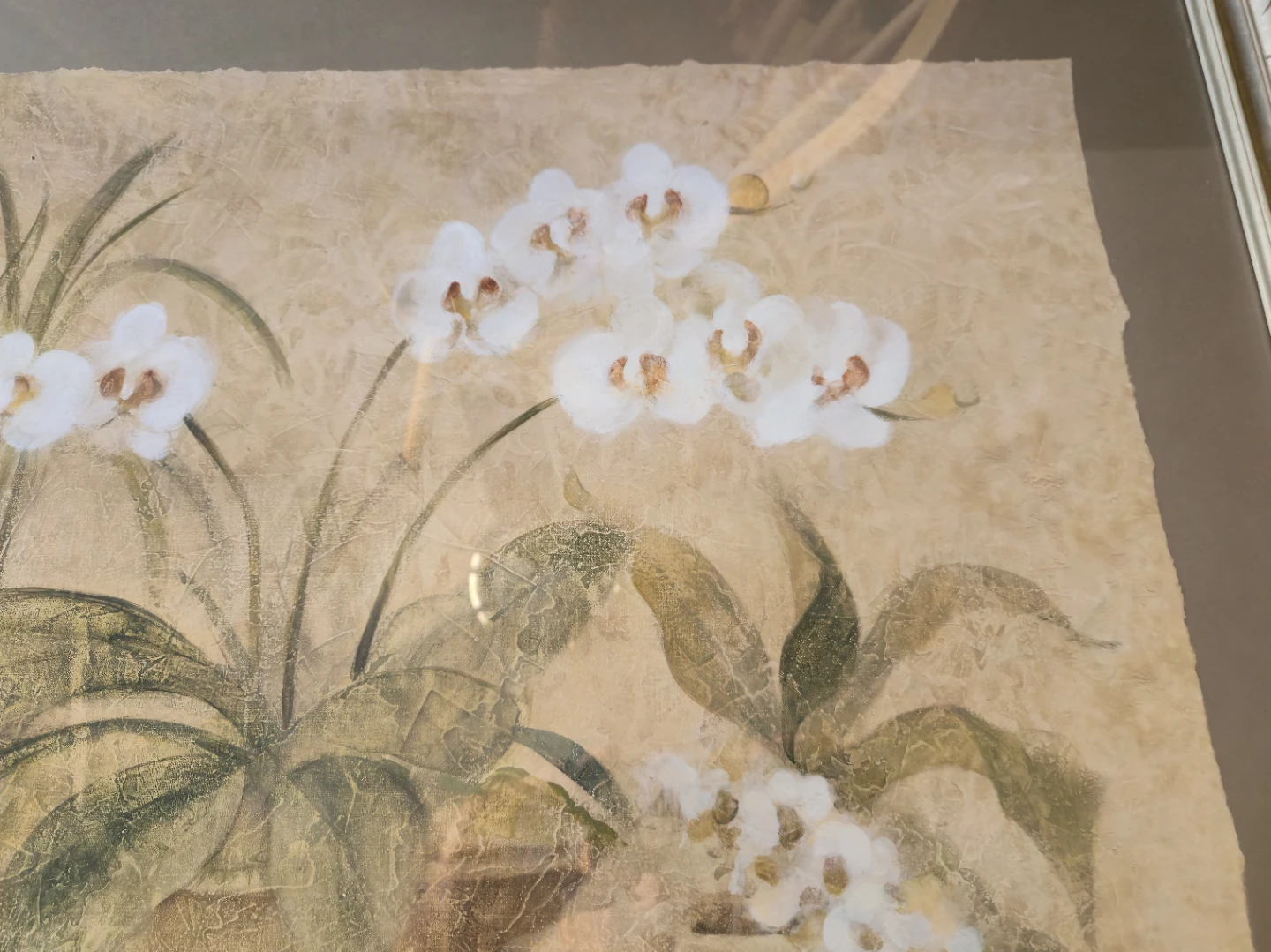 Cheri Blum White Orchid Framed Wall Art – Large 38" x 29" - photo 5