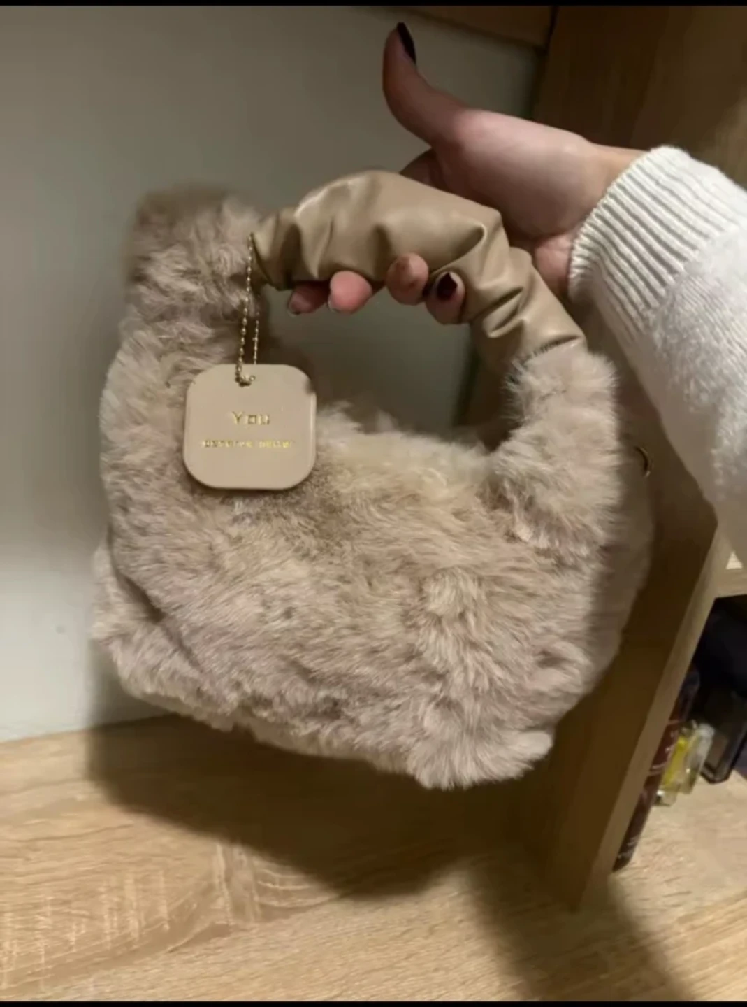You Faux Fur Handbag
