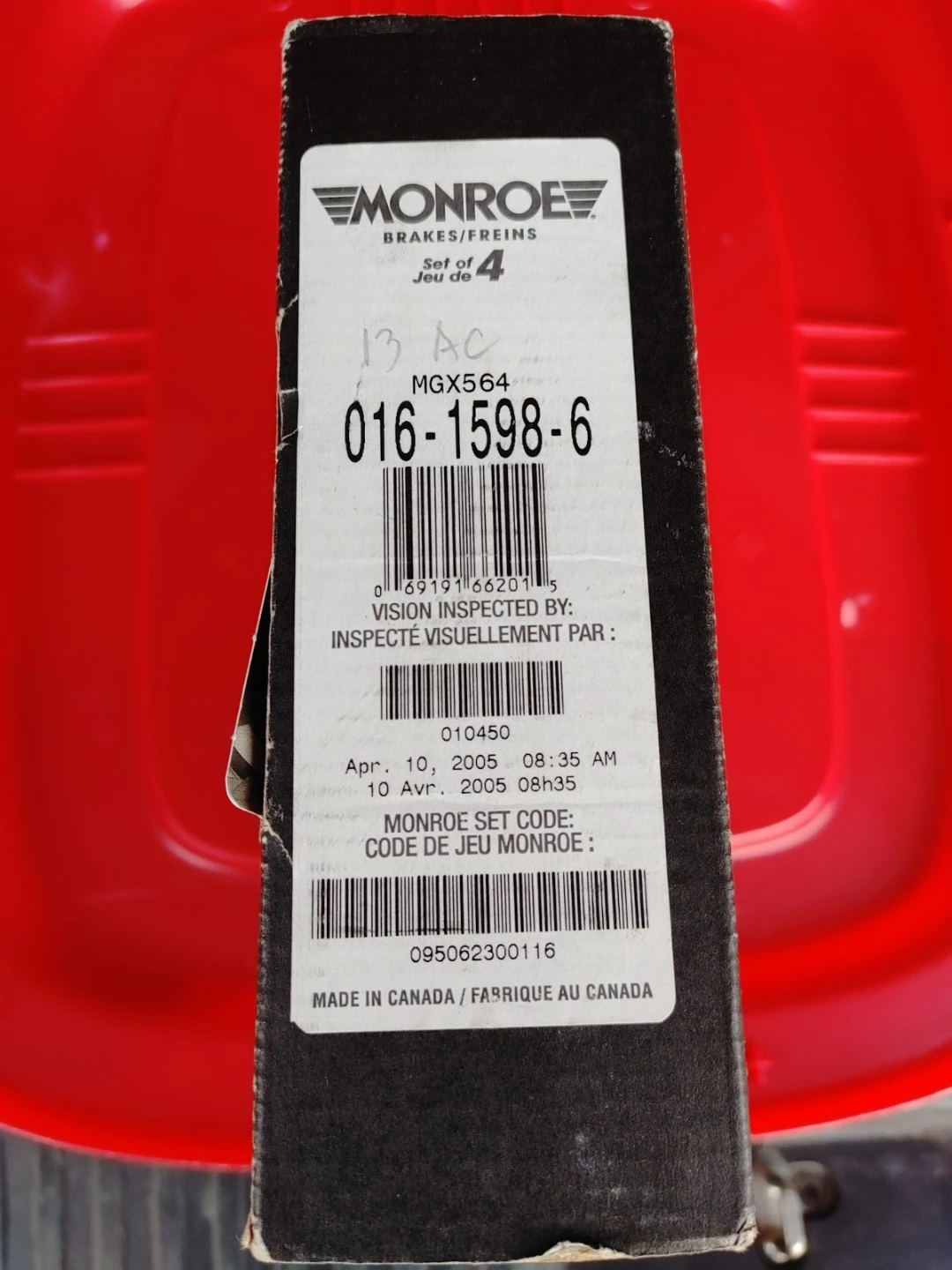 Monroe Brakes Set of 4 MGX564 - photo 2