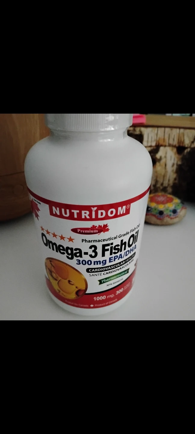 Nutridom Omega-3 Fish Oil 300 mg EPA/DHA 300 Softgels