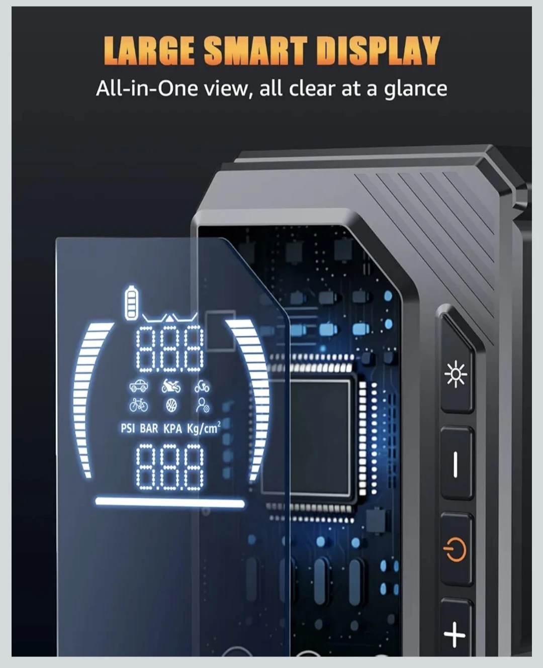 Uhexe FD30 Portable Power Bank and Tire Inflator - photo 5