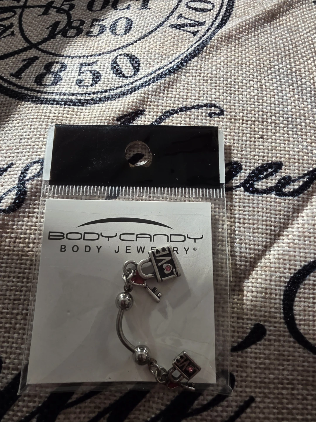 Body Candy Love Padlock Body Jewelry
