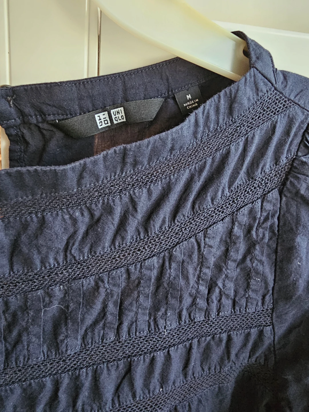Uniqlo Navy Long-Sleeve Blouse - photo 2