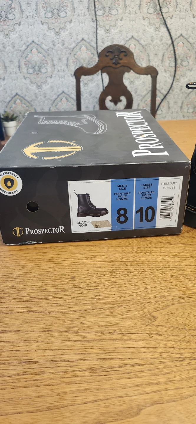Prospector Black Boots - Men's 8 / Women's 10 - photo 2