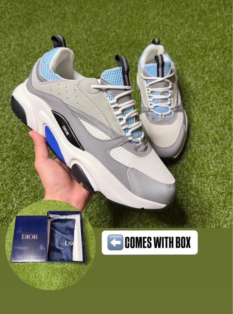 Dior B22 Sneakers Gray and Blue
