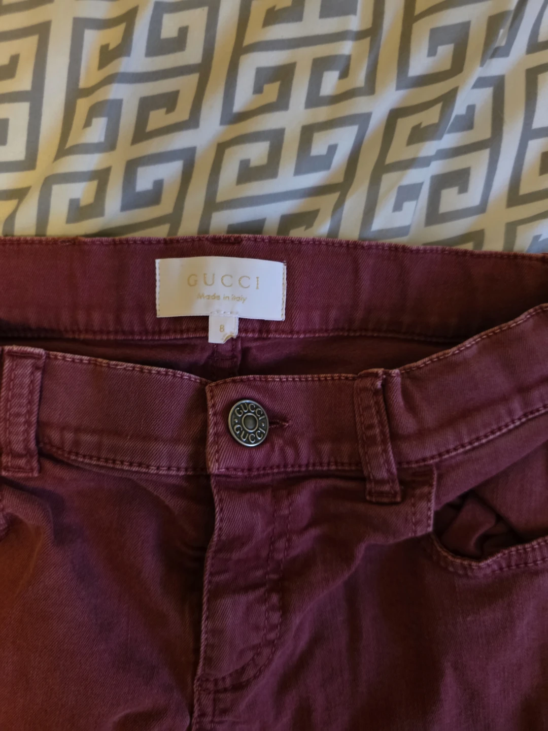 Gucci Children's Maroon Jeans - photo 2