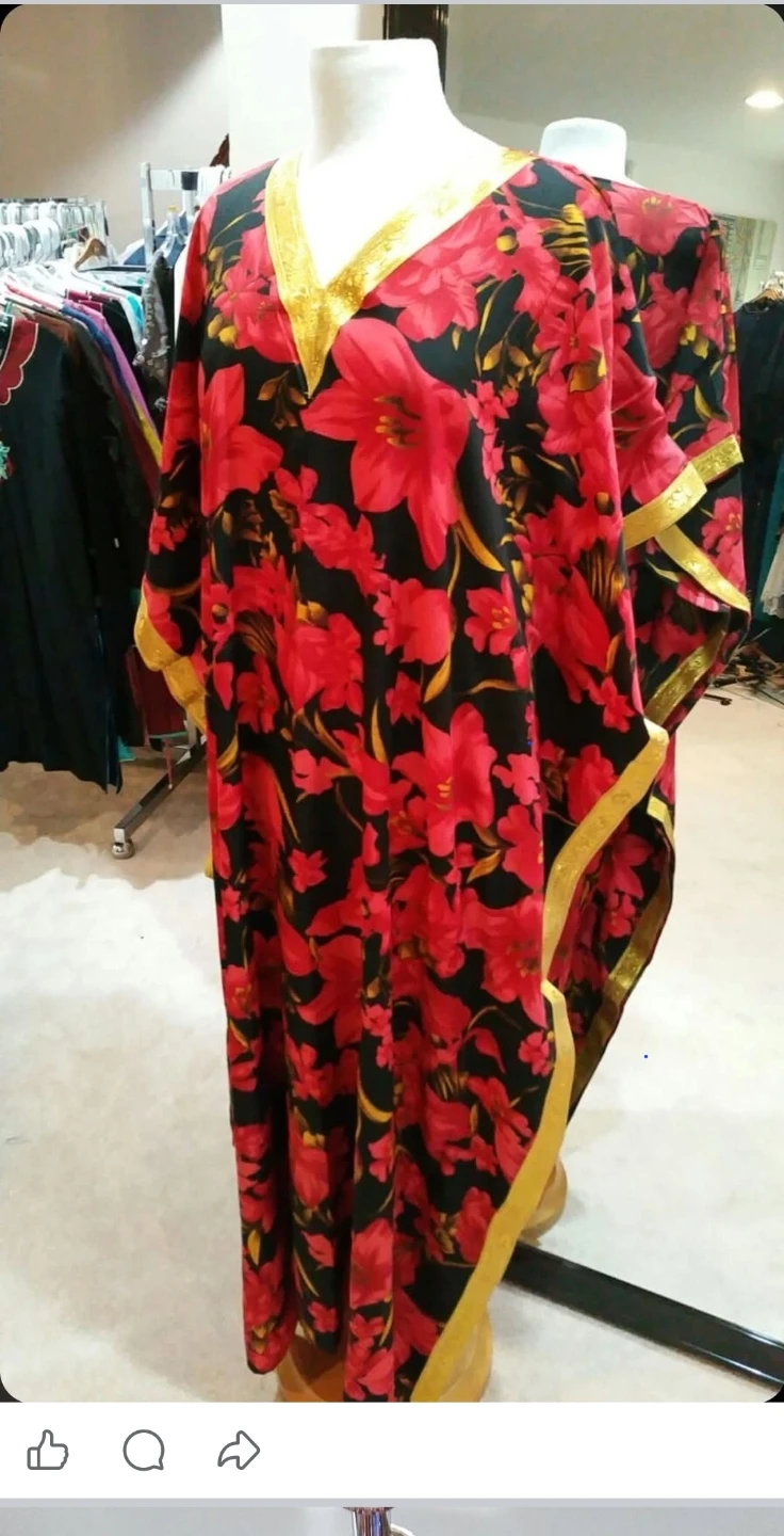 Floral Print Kaftan Dress - photo 2