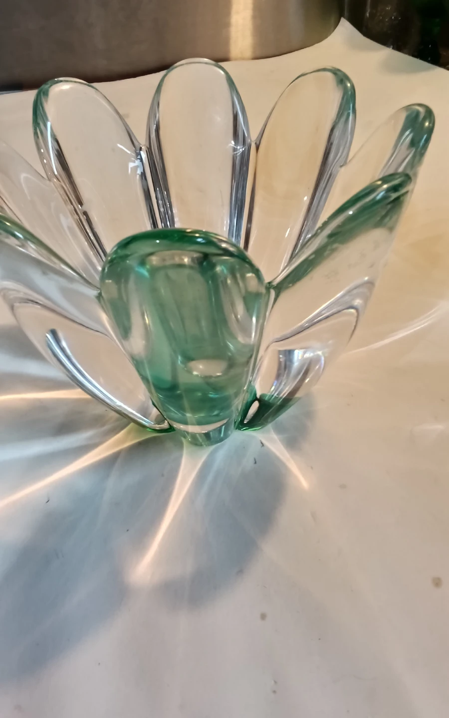 Vintage Signed Orrefors Sweden "Mayflower" Crystal Art Glass - photo 3