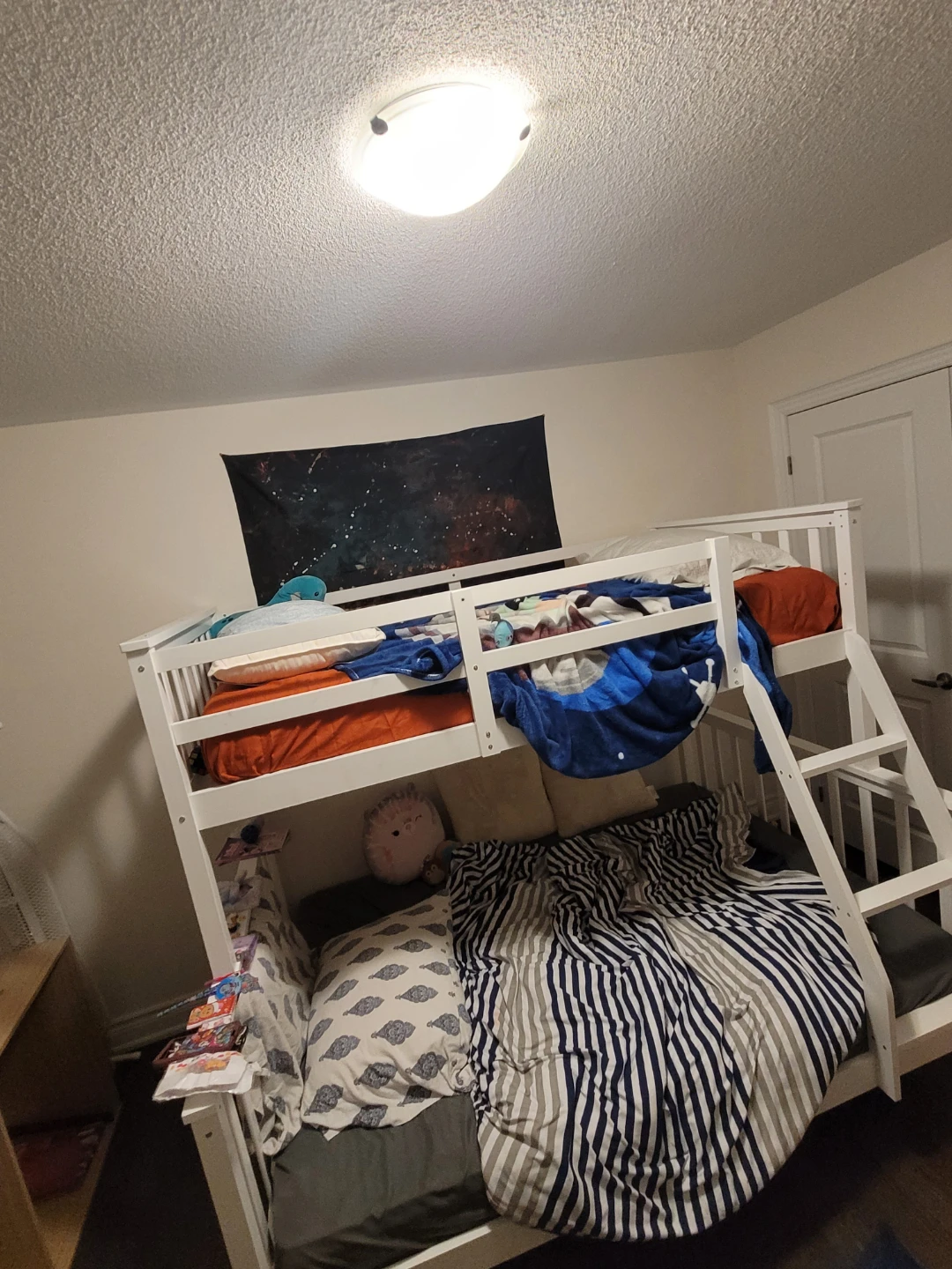 White Twin over Full Bunk Bed - photo 2