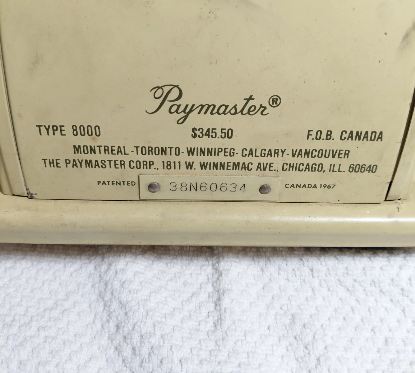 Vintage Paymaster Ribbon Writer Type 8000 - photo 5
