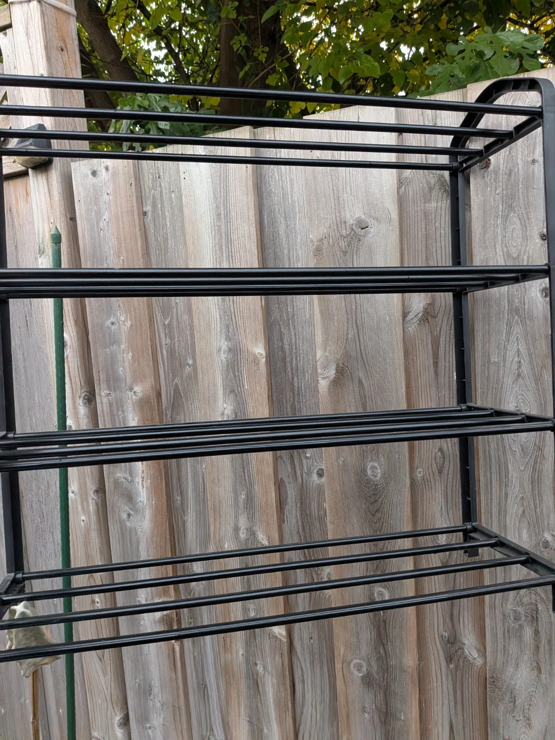Black plastic 4-Tier Shoe Rack - photo 3