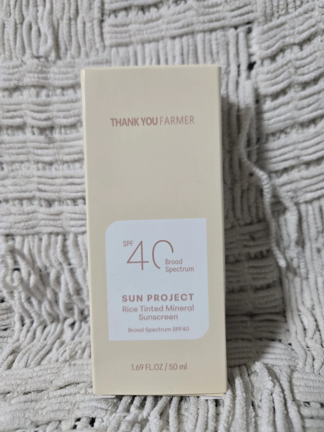 Thank You Farmer Sun Project Rice Tinted Mineral Sunscreen