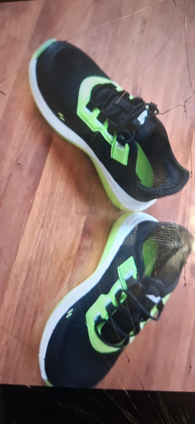 Kids Avia Black and Neon Green Running Shoes - photo 3
