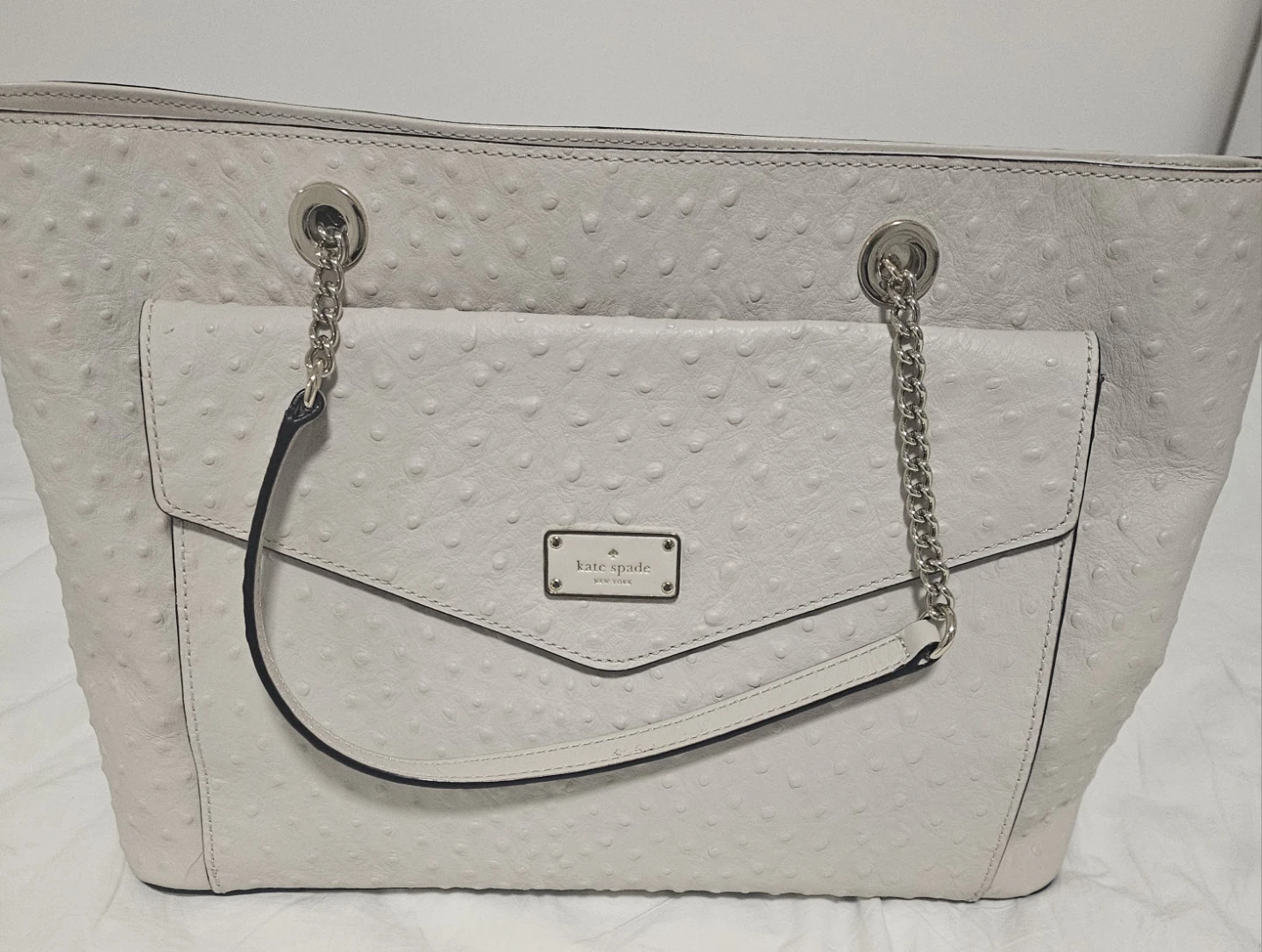 KATE SPADE NEW YORK Halsey A La Vita Ostrich Leather Bag