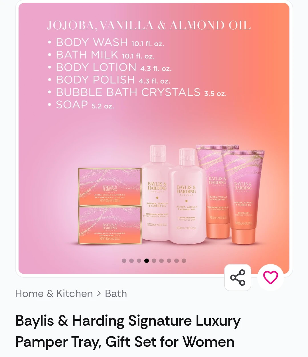 Baylis & Harding Signature Luxury Pamper Tray, Gifts for Women - photo 2