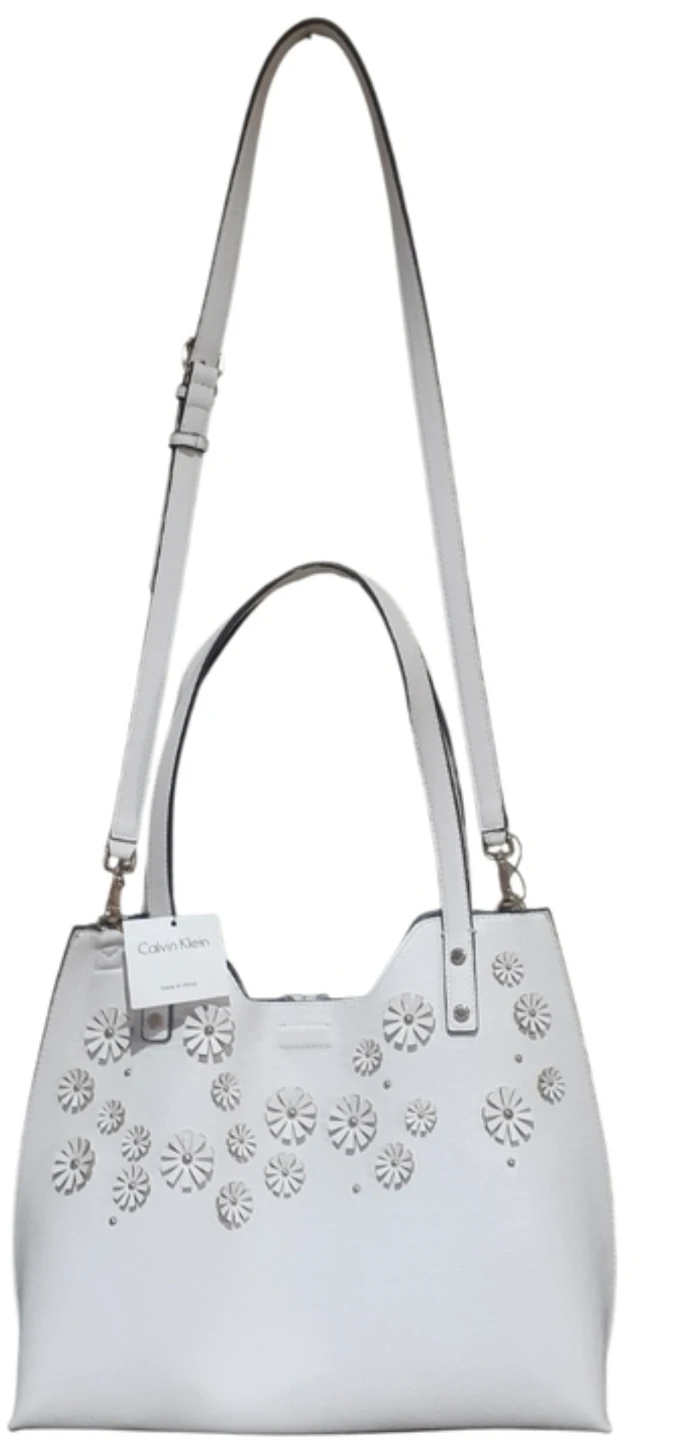 Calvin Klein White Floral Reversible Tote - photo 3