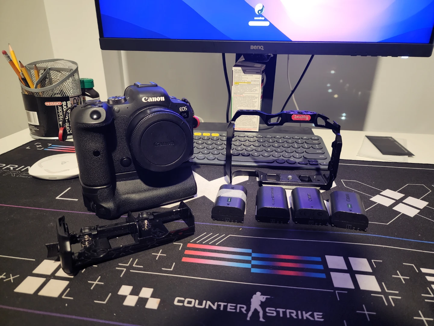 Canon EOS R6 with Battery Grip and Accessories