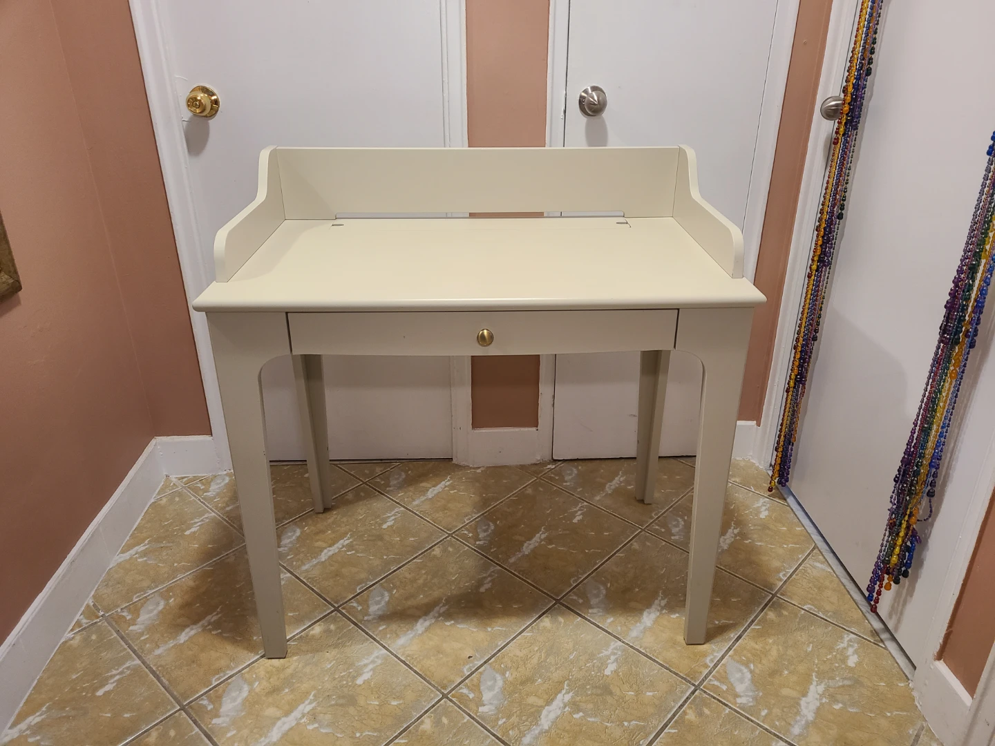 IKEA LOMMARP Cream coloured desk