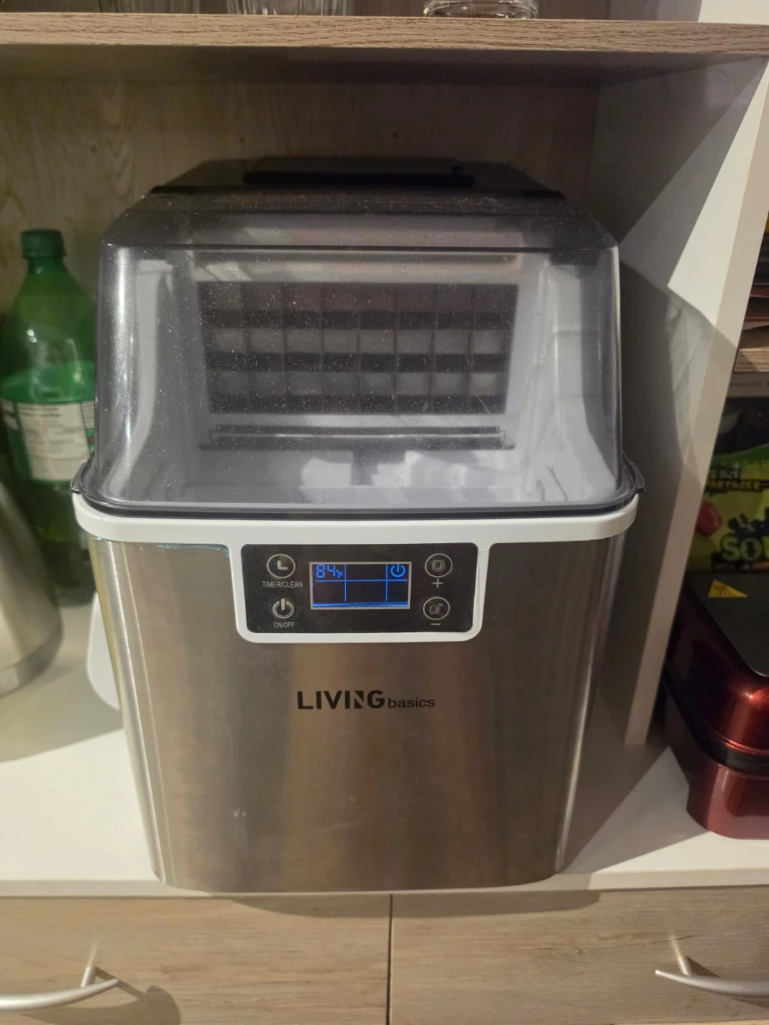 LIVINGbasics Stainless Steel Ice Maker – $80