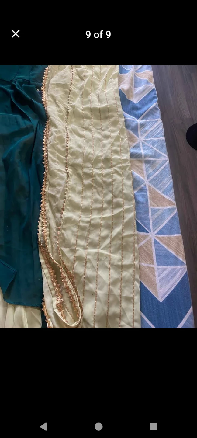 Embroidered Teal Kurta Set - photo 5