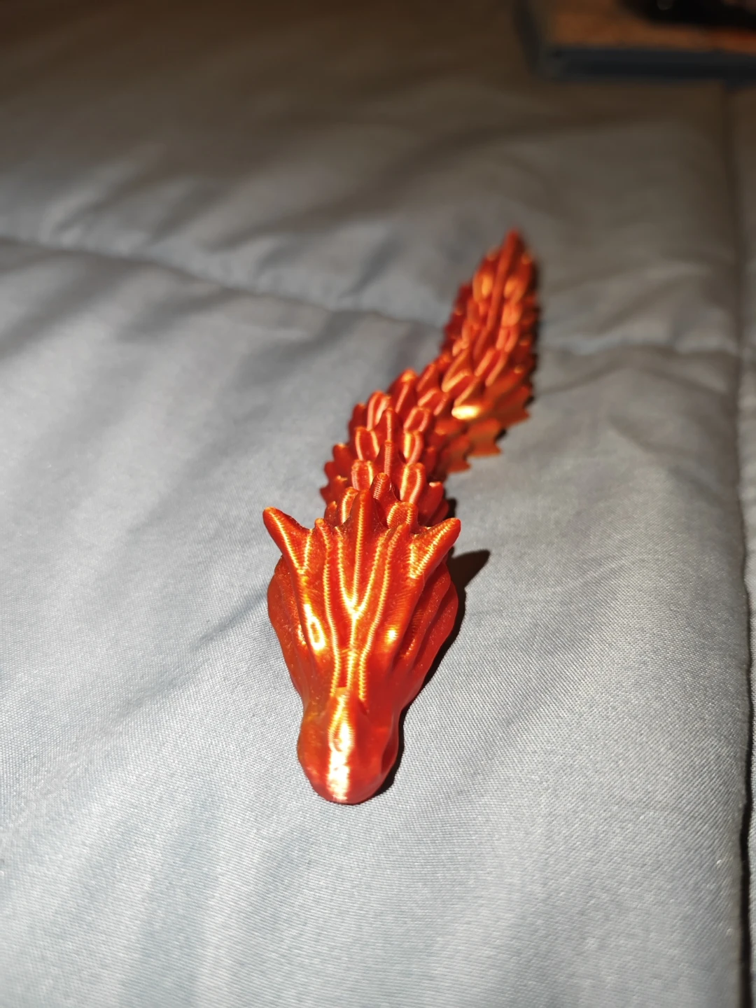 3D Printed Articulated Orange Dragon - photo 2