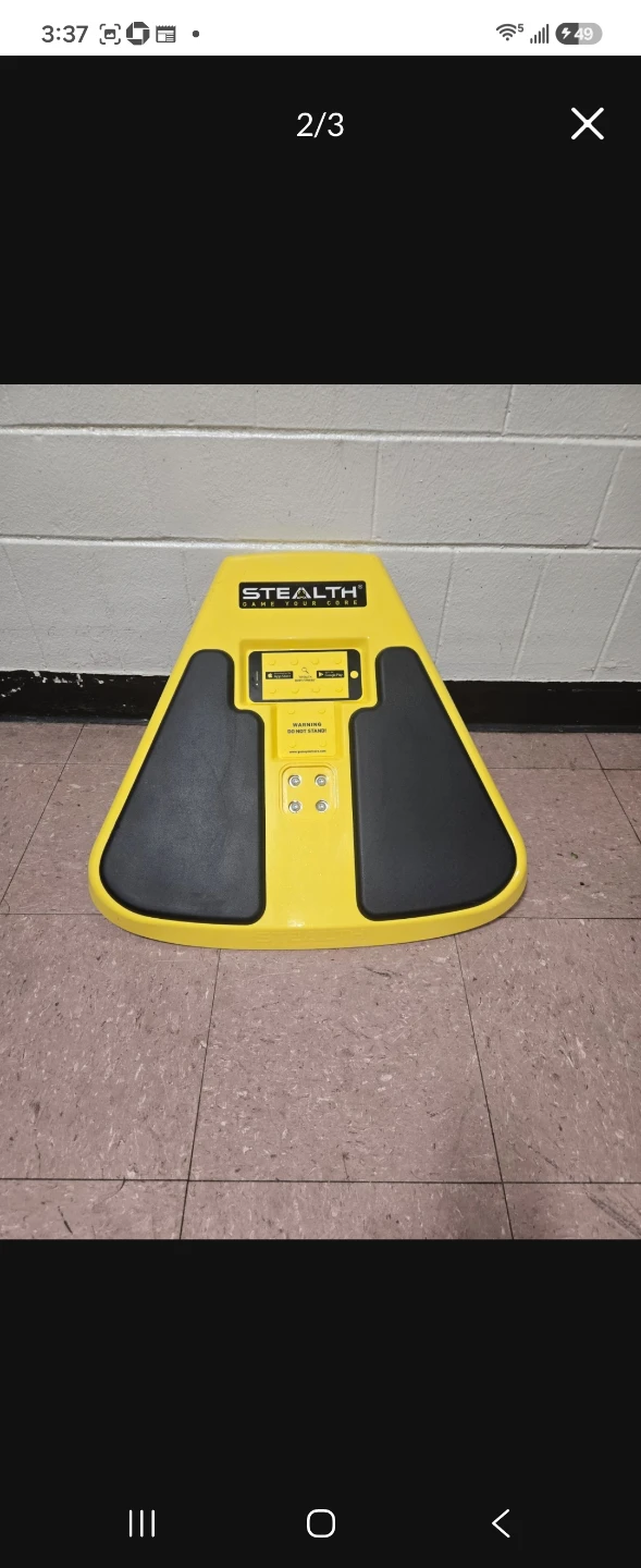 Stealth Core Trainer Plank Ab Workout Balance Board Yellow