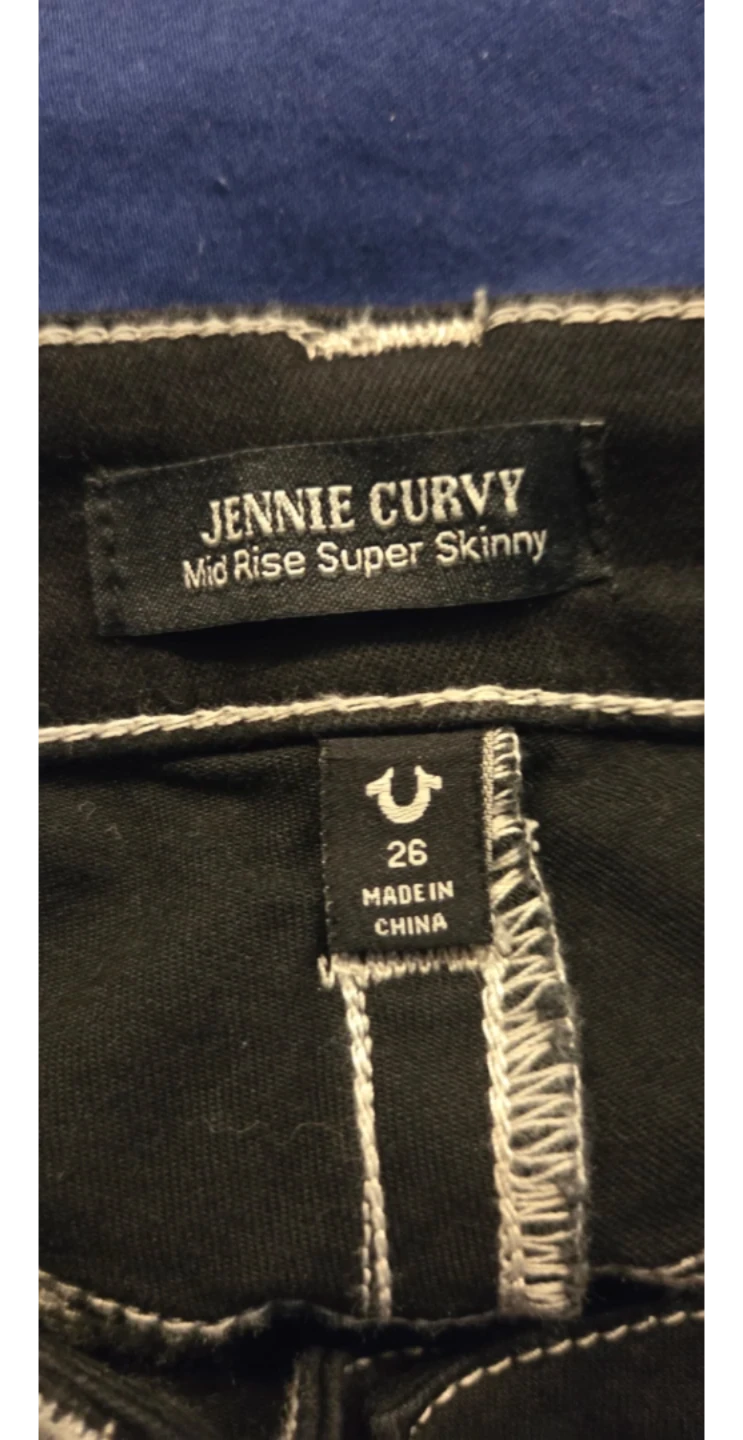 True Religion Jennie Curvy Super Skinny Jeans Size 26 - photo 4