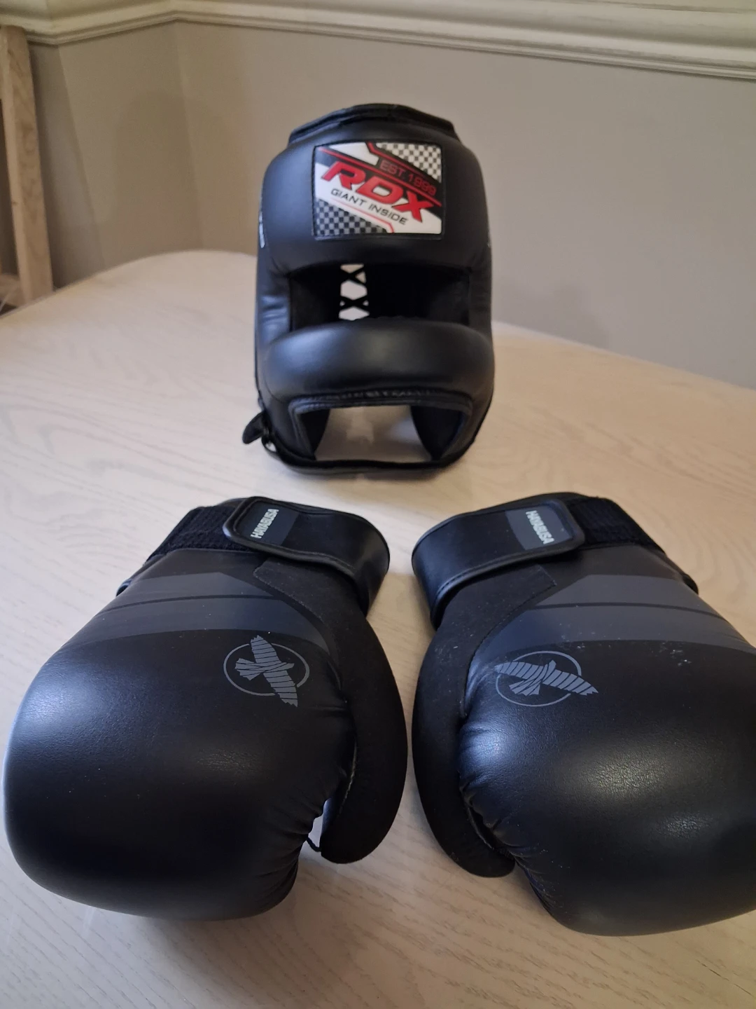 Hayabusa Boxing Gloves and RDX Headgear