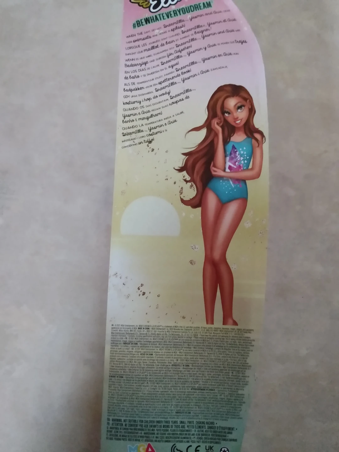 11.5 inches tall MGA Dream Ella Splash Yasmin long hair Doll