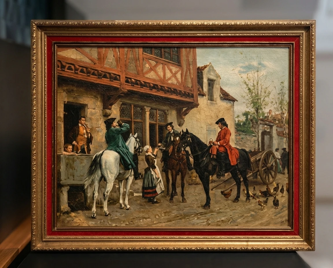 Halt at an Inn (After Jean-Louis-Ernest Meissonier)