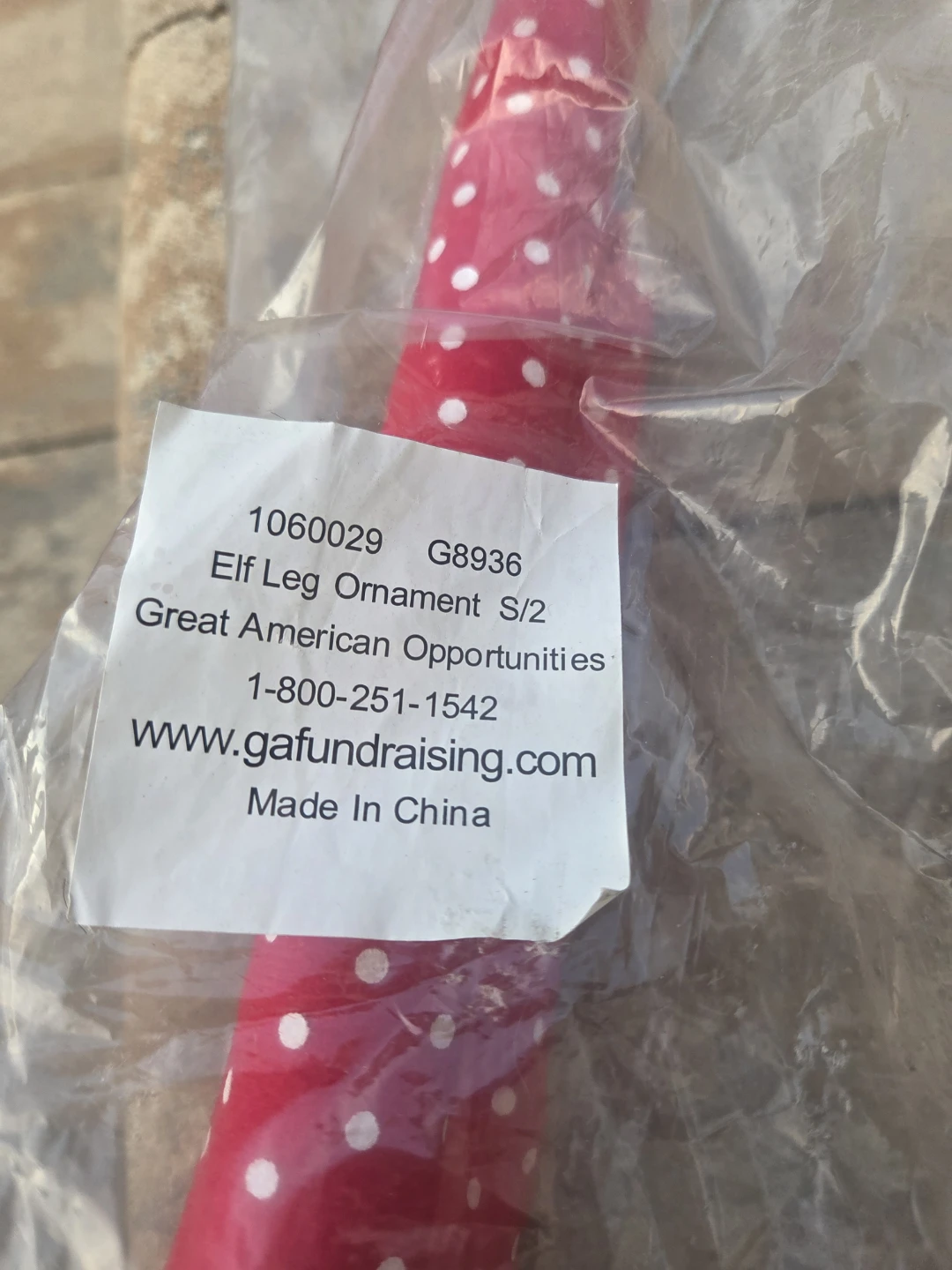 Great American Opportunities Elf Leg Ornament Set - photo 4