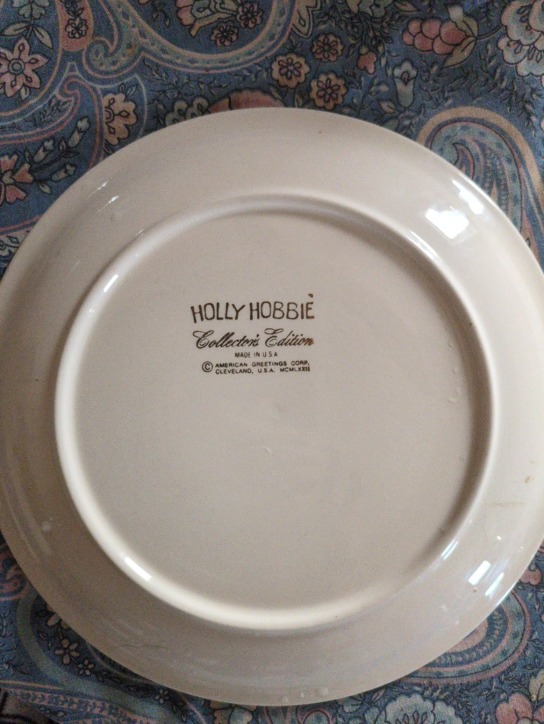 Vintage Holly Hobbie Collector's Edition Plate - photo 2