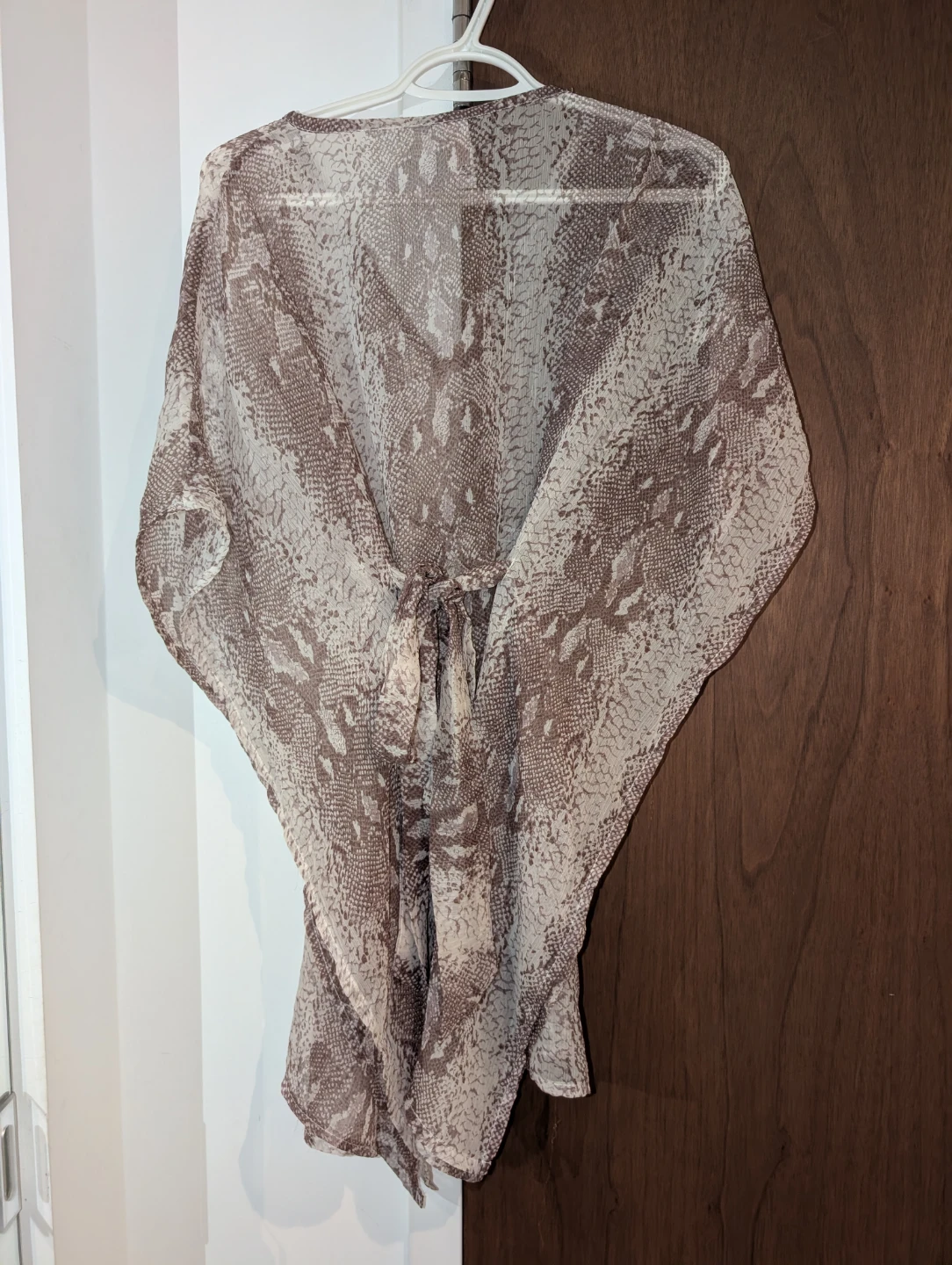 Snake Print Swim Cover-Up - photo 2