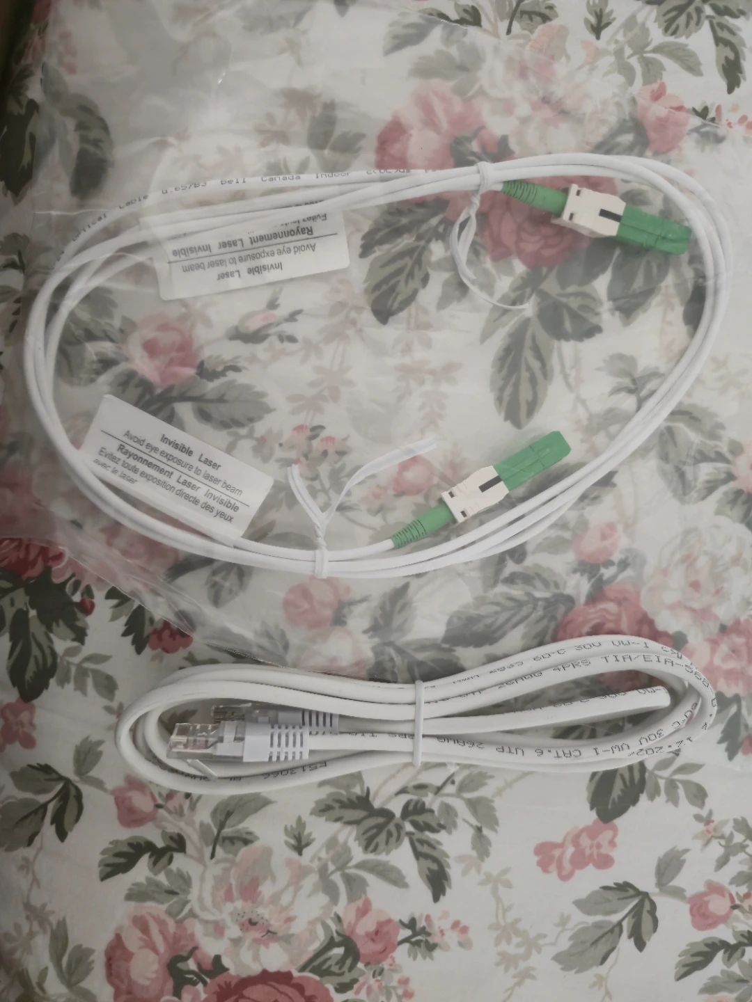 Bell Fiber Optic and Ethernet Cables