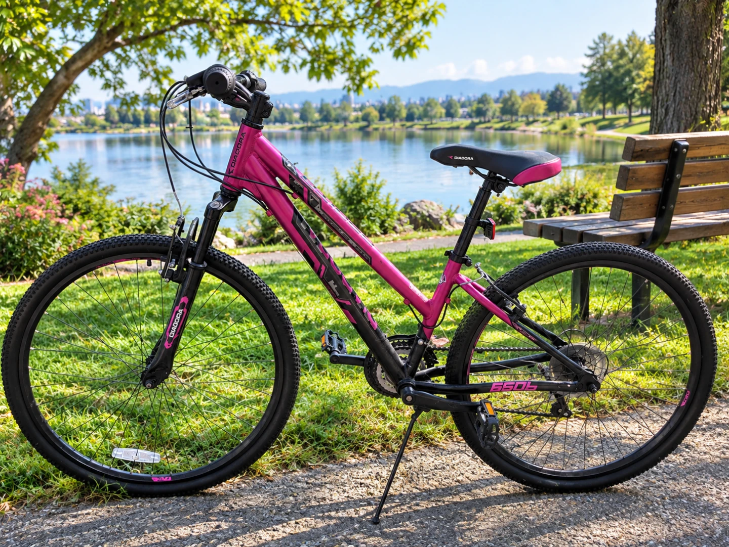 Diadora 650b Mountain Bike pink/black