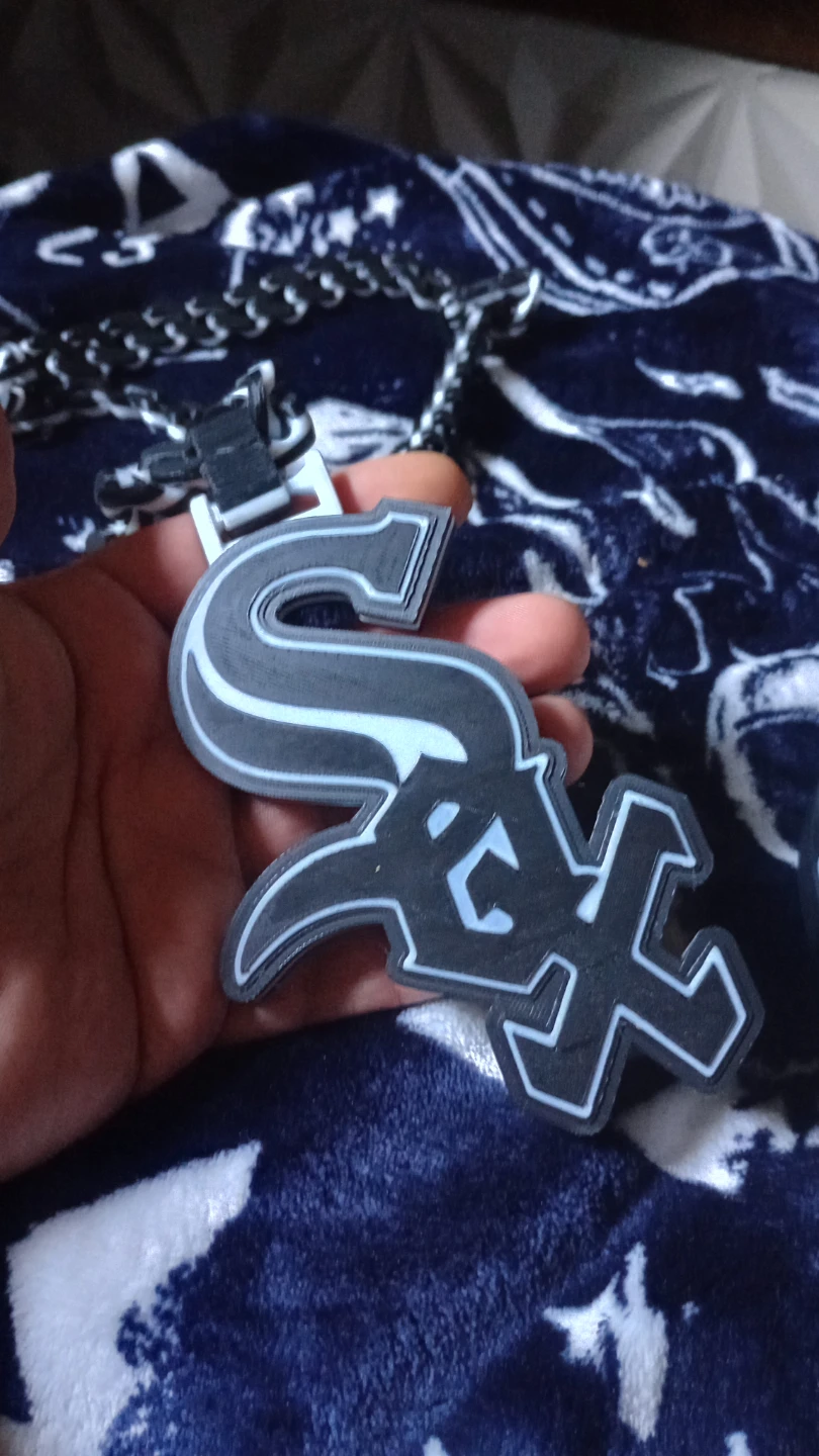 Chicago White Sox 3D Printed Chain Necklace