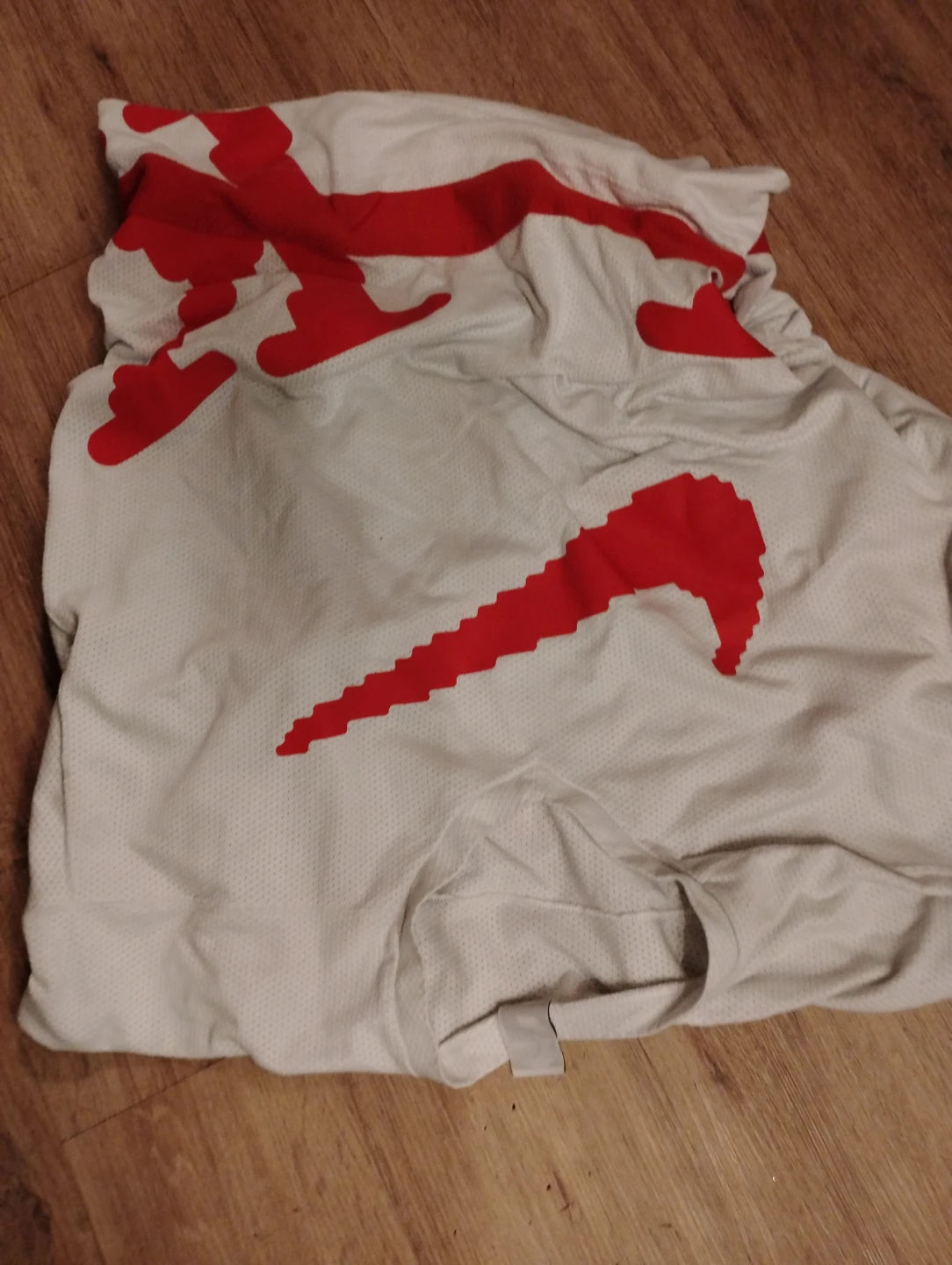 Nike Oversized Fit White and Red hockey