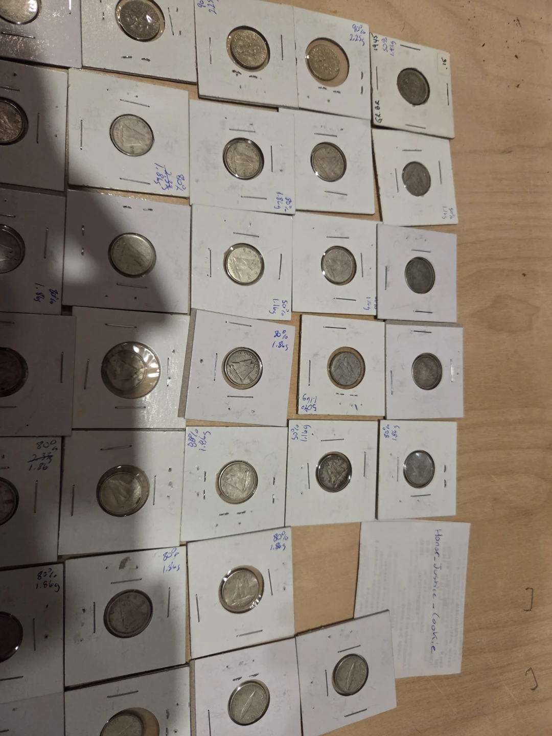 Silver Coins and old Bills - photo 2