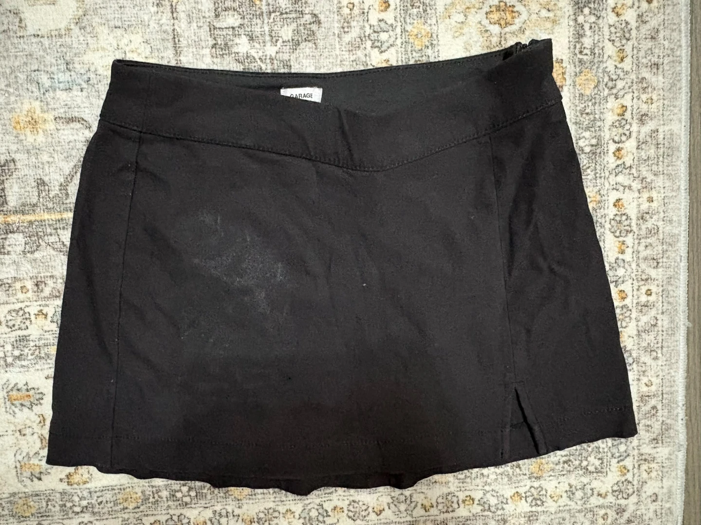 Garage black mini skirt