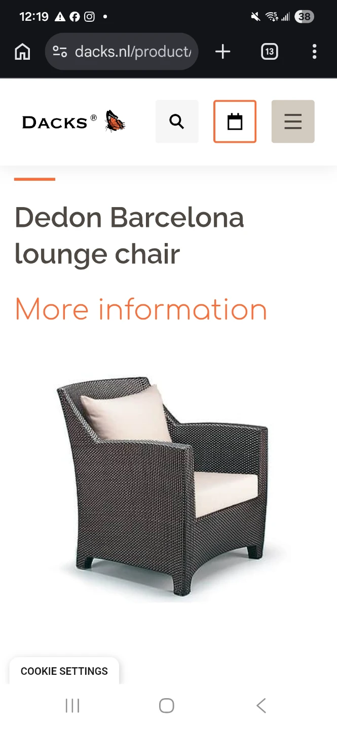 2 Dedon Barcelona lounge chair - photo 5