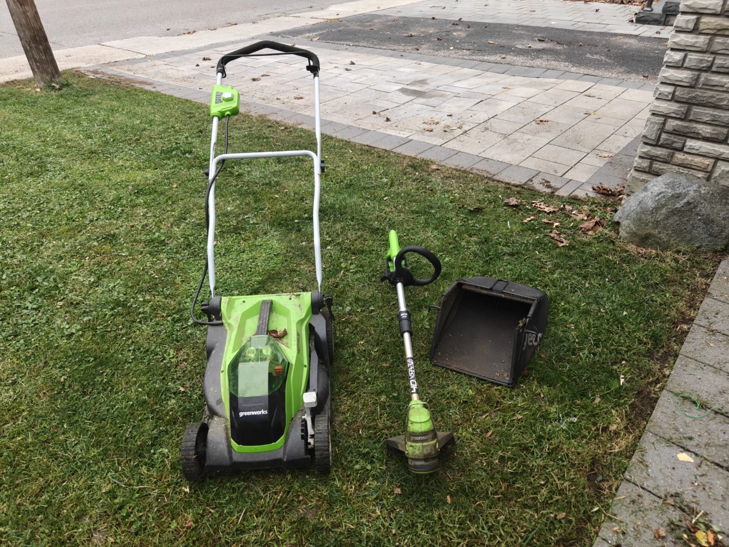 Greenworks Lawn Mower and Trimmer Combo