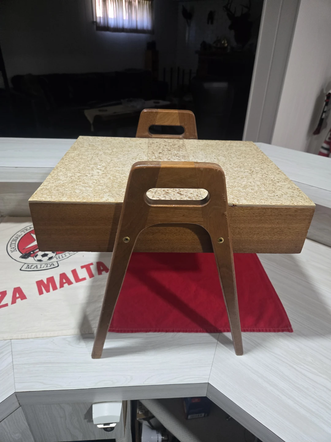 Vintage Mid-Century Modern Wood Side Table