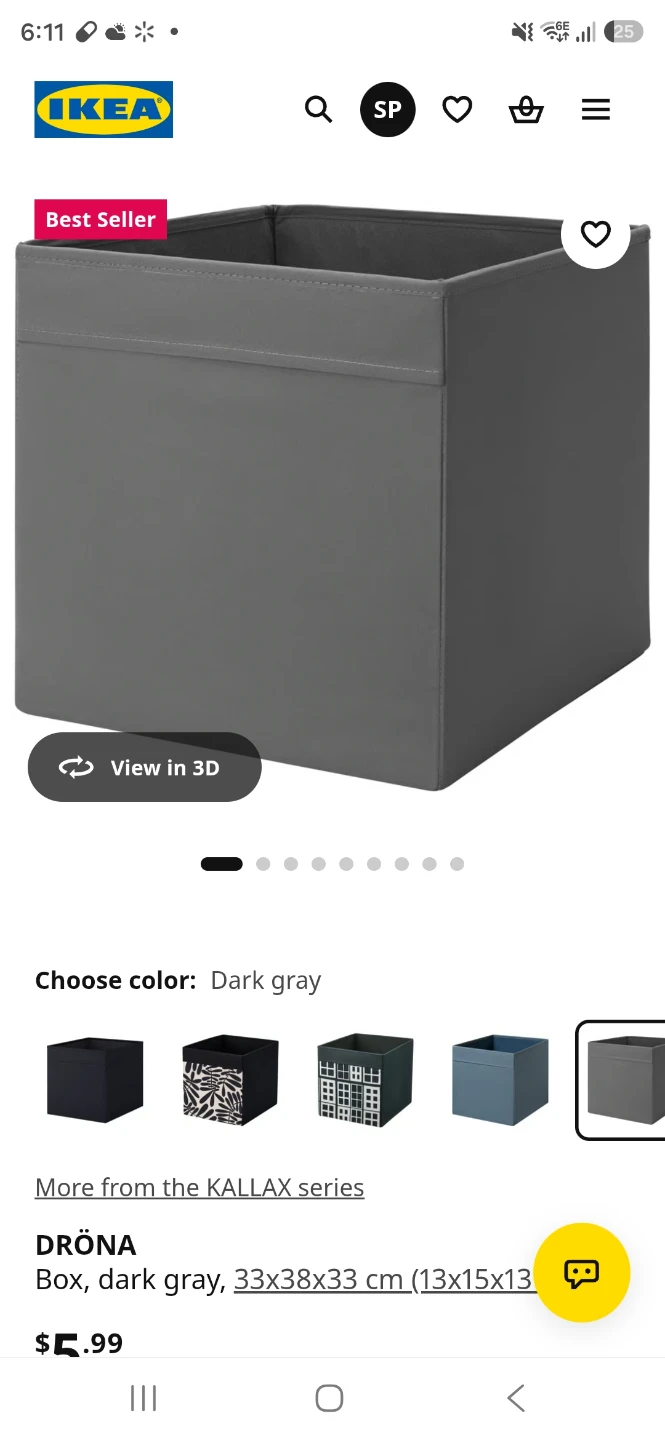 IKEA DRÖNA ALL 3 Boxes for $3 - Dark Gray - photo 2