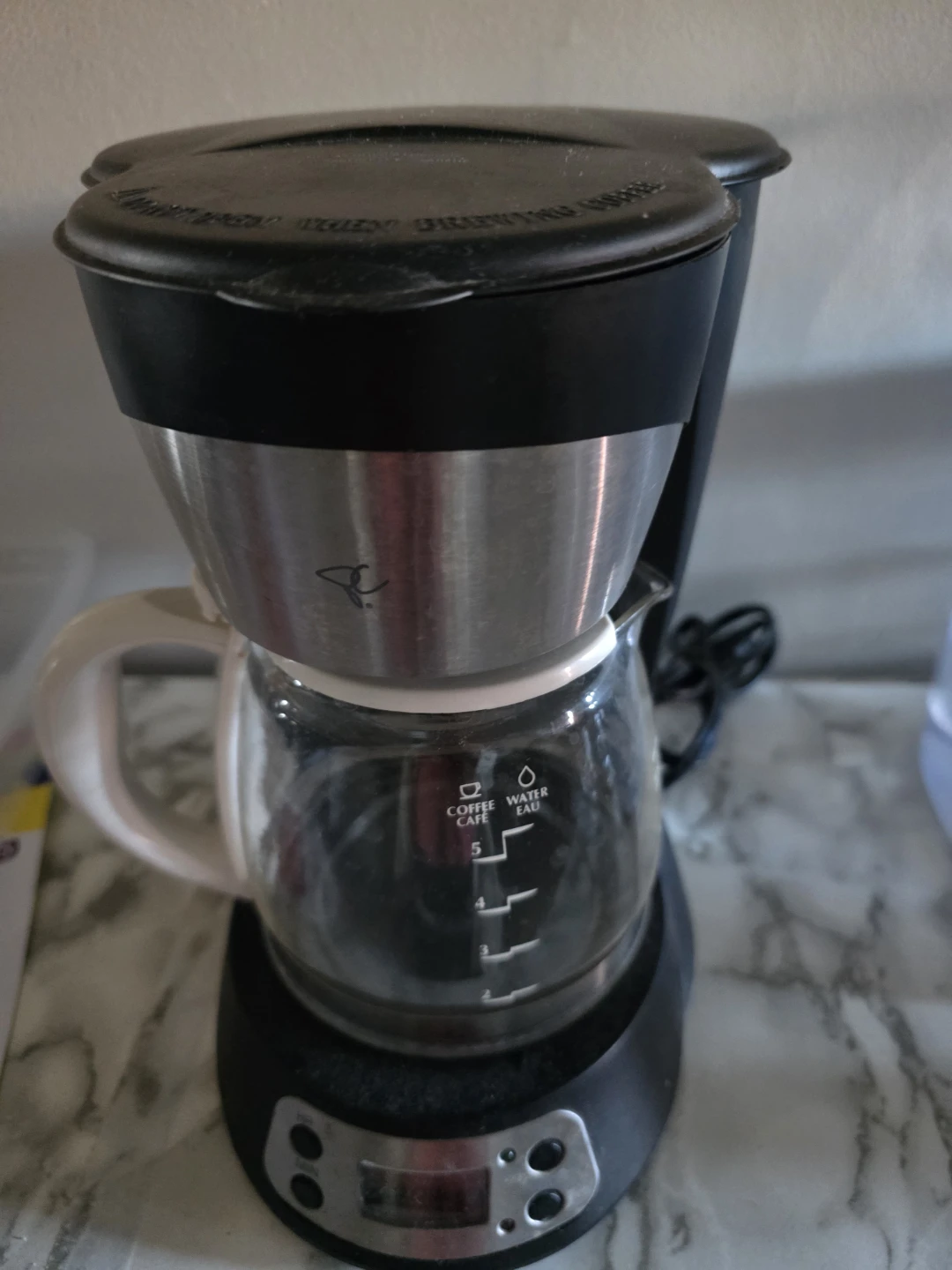 PC 5-Cup Programmable Coffee Maker