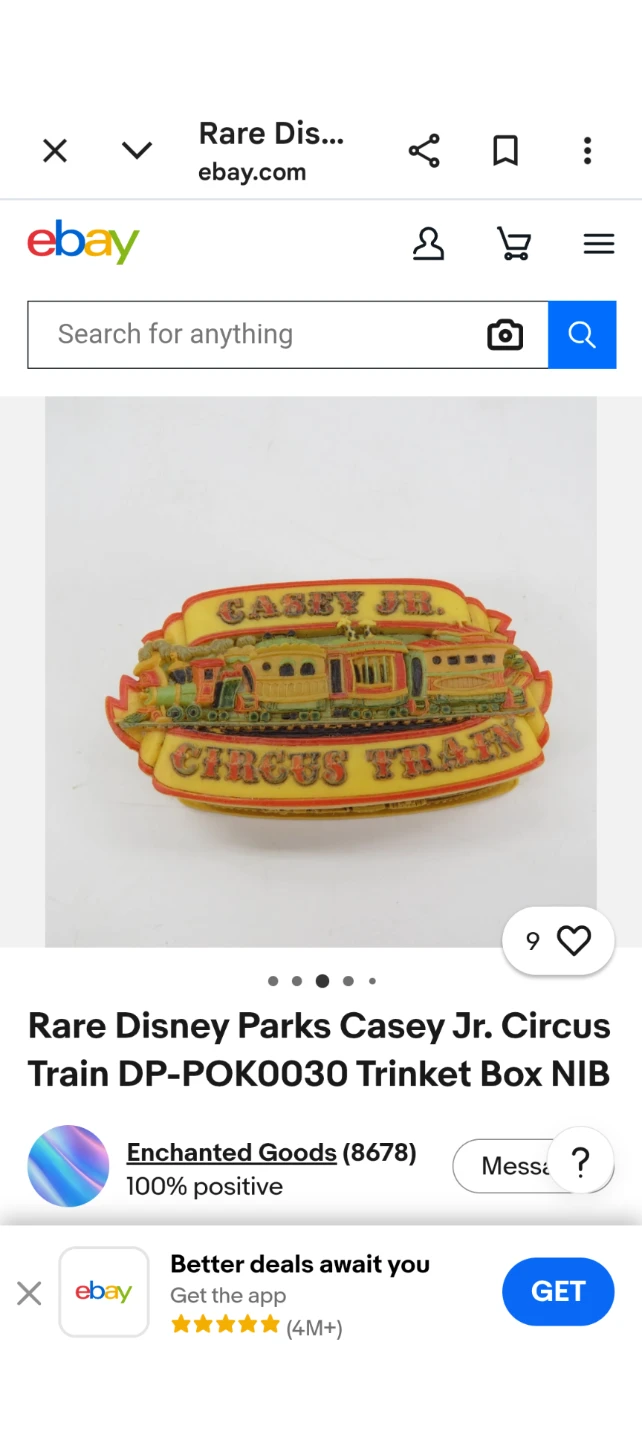 Disney Parks Casey Jr. Circus Train Trinket Box - photo 4