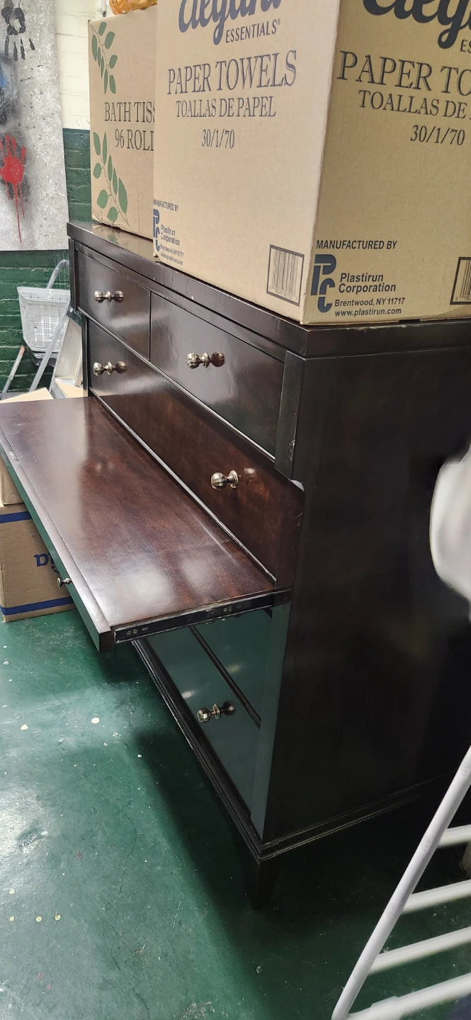 Dark Wood 5-Drawer Dresser - photo 2
