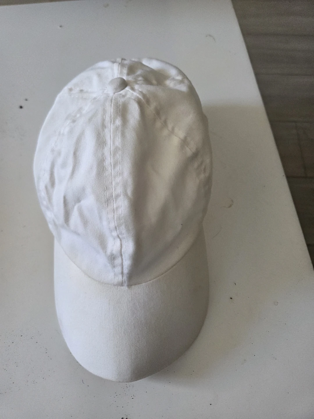 White Cotton Baseball Cap - photo 3