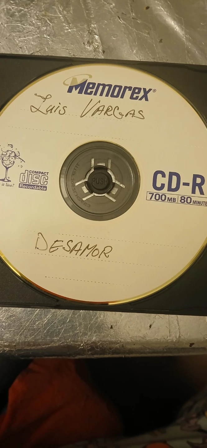 Luis Vargas Desamor CD-R Memorex - photo 2